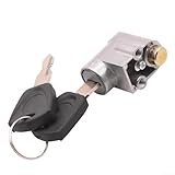 FACULX Serratura per tubo della sella della batteria elettrica, con nucleo in alluminio, sicura, antifurto, per moto, bici elettrica, scooter, e-bike (tipo B)