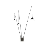 Vibia North 5620 LED Stehleuchte, graphitgrau matt H: 325 max 255cm Dimmbar 116lm - 2700 K