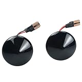 Hacreyatu 2 Pezzi Dinamici LED Indicatore di direzione laterale per F-iat Punto 1999-2010 Doblo 2001-2005 (Nero)