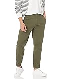 Amazon Essentials Pantaloni Jogger Chino dalla vestibilità Aderente Uomo, Verde Oliva, XL