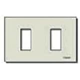VIMAR, 08636 Serie 8000 Placca 2 moduli standard, alluminio anodizzato, per scatole da incasso rettangolari unificate 3 modulifissaggio a scatto, oro. Per supporto 08531