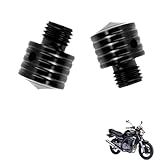 generico 2PCS tappi specchietti moto Compatibile con Kawasaki ER-5,antipolvere accessori tuning(Black)