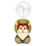 Lampada da tavolo in ceramica gnomo