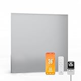 blumfeldt - Pannello Radiante a Infrarossi, 360W – Montaggio a Parete, Controllo Smart App & Telecomando, Termostato Esterno, IP44, Efficienza Energetica del 95%, per Riscaldamento Interno, Alluminio