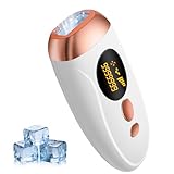 Epilatore Luce Pulsata IPL con Funzione Ghiaccio, 999.999 Flash, 5 Livelli di Energia, Risultati Duraturi, Epilazione Laser Indolore per Donna e Uomo, Viso, Corpo, Ascelle, Bikini