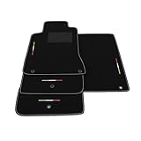 Tappetini compatibili con Infiniti Q30 2015-2020, bandiera Italia, kit tappetini auto personalizzati, set tappeti in moquette, tappeto auto