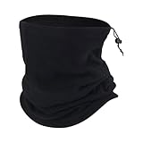 Generico Scaldacollo Uomo Termico Invernale in Pile Nero, Paracollo Tubolare Sportivo per Running Sport Sci Snowboard Ciclismo, Scalda Collo Sottocasco Moto