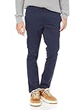 Amazon Essentials Pantaloni Chino Elasticizzati Casual Vestibilità Skinny Uomo, Blu Marino Scuro, 38W / 30L