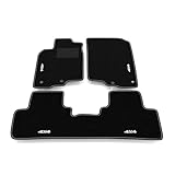 Kit Tappetini Auto compatibili con Honda Insight Hybrid 2009-2013 | Set Tappeti in Moquette, ricamo 4x4, Tappeto auto su misura