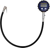 Goodyear Tester di Pressione Pneumatici con indicatore di Pressione Digitale con Illuminazione, misuratore per Auto, Moto, Camion, Campo di misurazione: 0-10 Bar, Lunghezza Tubo: 50 cm, Nero