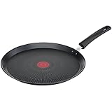 Tefal G25939 Unlimited On Crêpe | 28 cm | con rivestimento antiaderente in titanio antigraffio | segnale termico | senza PFOA | adatto per tutti i piani cottura, anche per piani cottura a induzione,