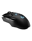Logitech G903 LIGHTSPEED Mouse Gaming Wireless, Sensore HERO 25K, Oltre 140 Ore con Batteria Ricaricabile e LIGHTSYNC RGB, POWERPLAY-compatibile, PC/Mac - Nero
