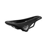 Selle San Marco SHORTFIT 130 Dynamic - Sella Bici da Corsa Corta ed Ergonomica con Foro Centrale, Telaio in Acciaio Manganese - Taglia S3, Nero