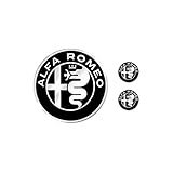 4R Quattroerre.it Kit Adesivo Alfa Romeo 3 Loghi per Interno Giulia Stelvio