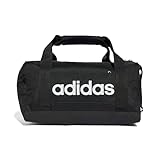 adidas Essentials Linear Duffel Bag, Borsone Unisex-Adulto, Black/Black/White, XS