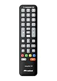 Meliconi Easytel 2+, Telecomando Universale 2 in 1, Telecomando Compatibile con Samsung, LG e Sony e Altri Brand, Sostituisce Telecomandi per 2 Dispositivi, TV, Decoder Digitale e Satellitare
