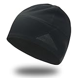 Shecret Berretto Beanie Leggero, Traspirante & Termico, Elasticizzato & Compatibile con Casco, per Corsa, Ciclismo & Sport All'aperto, Cuffia Unisex per Uomo e Donna Nero