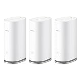 HUAWEI WiFi Mesh 3, Router Wi-Fi 6 Mesh AX3000 per tutta la casa, Copre fino a 200-400 mq Pacchetto da 3, 9 porte GE in totale, Sicurezza HomeSec, 30 Mesi di Garanzia