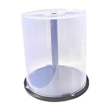 Ronyme Contenitore per CD Contenitore per CD con Base Nera Contenitore per Dischi Contenitore per Dvd Vuoto Contenitore per Desktop, casa, Ufficio, Soggiorno