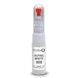 SD COLORS Penna per ritocchi Alpine White 300 Alpinweiss III compatibile con BMW Kit di riparazione 20 ML di spazzole per graffi (solo vernice)