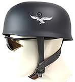 Agashi Elmetto Tedesco M38 in Acciaio Della Seconda Guerra Mondiale, Elmetti Imitati Elmetti da Paracadutista Della Seconda Guerra Mondiale 56-59Cm Cappelli Di Replica Di Equipaggiamento Militare/a