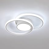 Comely - Plafoniere LED rotonda da Soffitto 42W, 4800LM, con design Moderno. Luce bianca fredda 6500K, adatta ad soggiorno, cucina, bagno, camera da Letto o corridoio. 40cm,Bianco