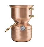 La Ramera Distillatore Alambicco da 3 Litri a Fungo per Grappa, Whisky, Brandy, ECC...