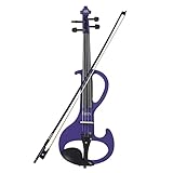 SADPRKR Professionale 4/4 Violino Elettrico Con Custodia, Cavo e Cuffia - Strumento a Corda Per Gli Amanti della Musica
