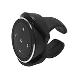 POFET Telecomando al volante Telecomando Bluetooth Bluetooth 4.0 Otturatore Controllo remoto della riproduzione musicale Supporto per assistenti vocali Compatibile con iOS e Android