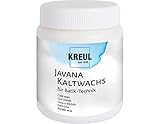 Kreul 95156 - Cera a freddo Javana per la tecnica batik, barattolo 250 ml, per disegni su tessuti di seta e cotone