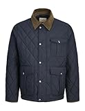 JACK & JONES Quilted Jacket Jprblubryan-Giacca Trapuntata, Navy Scuro, M Uomo