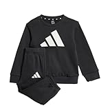 adidas Unisex - Bimbi 0-24 ESSENTIALS JOGGER, Black/White, 9-12 Months