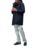 Blauer trench impermeabile lungo TG S