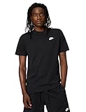 Nike M Nsw Club Tee Maglietta, Black White, M Uomo