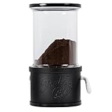 Lavatelli ProntoCaffè Black, Contenitore e Dosacaffe per caffè in polvere con dispenser. Per caffettiere fino a 12 tazze, barattolo sostituibile con latta da 10cm, dosatore compatibile moka italiana