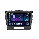 9 Pollici Android 13 Autoradio per Suzuki Vitara 4 2014-2019 Navigazione GPS Touch screen con Bluetooth SWC FM RDS Radio AHD 4G/WIFI DVR Ventola di raffreddamento(4+64G)