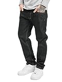 Ecko Unltd. Taglio Dritto Jeans Bour Bonstreet in Nero W 40 L 34