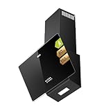 CIARRA CAB6750 Classe A Cappa Aspirante Inclinata 60cm 350m³/h 3 livelli Evacuazione Esterna/Ricircolo Interno Illuminazione LED Filtro Nero