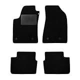 UNION Tappetini su misura realizzati per PEUGEOT 407 BERLINA dal 2004 al 2012 in moquette di qualita Nero