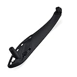 MKptopia 1 Pezzo ABS Sinistra Maniglia per porta interna per auto Pannello interno Copertura per abbellimento bracciolo compatibile con B-MW 3 Series F30 316d 318d 320d F31 320i 325d 328dx-Fronte-Nero