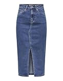 ONLY Onlsiri-Gonna con Apertura Frontale DNM Gua Noos Jeans, Media Blu Denim, S Donna