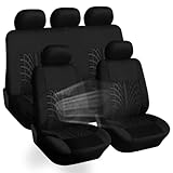 Coprisedili Auto Anteriore per Suzuki Vitara, Soft Confortevole Traspirante Protezione per Sedili, Coprisedili in Poliestere,2 Seats-Black