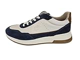 La Martina - Sneaker Sportive, Bianco/Blu Navy, Pelle e Camoscio (Bianco, Sistema Taglie Calzature EU, Adulto, Uomo, Numero, Media, 41)
