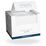CLEAN SKIN CLUB Asciugamani puliti XL | Il primo asciugamano viso biodegradabile al mondo | Dermatologia testata e approvata | Vegan e Cruelty Free | Super morbido (50 conteggi (scatola singola))