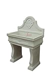 Fanuli manufatti - Pila imperiale in cemento bianco e graniglia per esterno, Lavatoio per giardino, Acquaio,Lavello da balcone