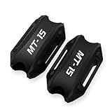 Blocco Di Protezione Antiurto PER yama&ha MT15 MT-15 25MM Protezione Motore Paraurti Blocco Di(Black)