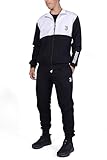 Juventus, Tuta da Casa da Uomo, Pigiama Homewear in Felpa Garzata, Felpa con Full Zip e Pantalone con Coulisse in Vita, con Logo Juventus Lato Cuore, Bianco, Taglia L