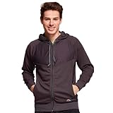 MUSTAGHATA – Giacca sportiva da uomo Motion – Felpa tecnica, maglia estensibile e traspirante, bordo a coste in vita e polsini – vestibilità aderente, colore – Taglia XX grigio M