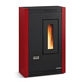 STUFA PELLET KW 4,7 LUISELLA BORDEAUX NORDICA EXTRAFLAME