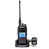 Retevis RT3S Walkie Talkie Digitale, DMR Dual Band Radioamatore, 3000 Canali DTMF Ham Radio, Funzione di Registrazione, Compatibile con MOTOTRBO Radio Amatoriale (1 Pezzo, Nero)